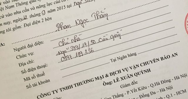 Khách hàng Phạm Ngọc Thắng tại Cầu Giấy, Hà Nội