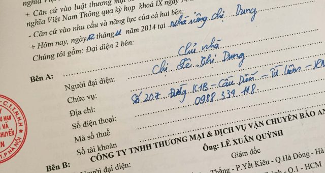 Khách hàng Lê Thị Dung tại Cầu Diễn, Bắc Từ Liêm, Hà Nội