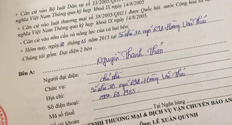 Khách hàng Nguyễn Thanh Thảo tại Hoàng Văn Thái, Thanh Xuân, Hà Nội